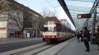 Ab dem 7. Januar 2016 verkehrte dann auch die U76 endlich wieder bis zur Rheinstraße. (Foto: 9. Januar 2016).