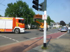 Die Feuerwehr war ebenfalls anwesend.