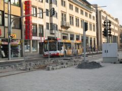 10. Oktober 2015. Auch an der Weiche wurden die Schottersteine nochmal herausgenommen.