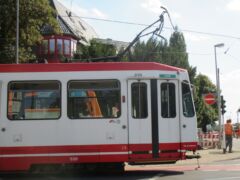 Später wurde der Wagen abgeschleppt.
